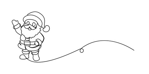 Santa Claus Christmas art line continues