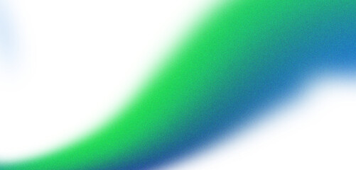 Abstract green and blue gradient swirl with pixelated texture on black isolated on transparent background