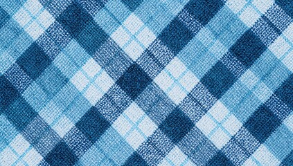 White and blue checkered pattern