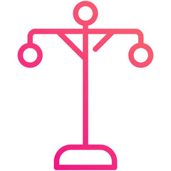 light poles gradient line icon