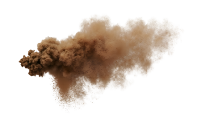 Dust cloud explosion sandstorm effect png