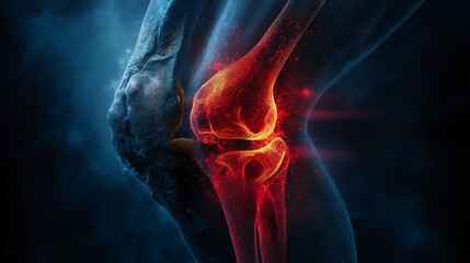 Human knee pain