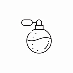 vintage perfume bottle icon sign vector