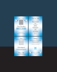 Obituary Announcement Flyer Template