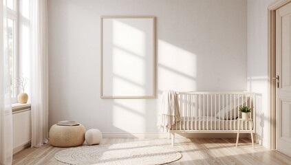 Create a poster mockup for a child's bedroom