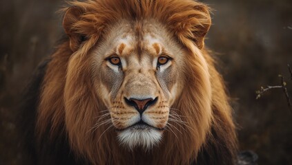 Fototapeta premium Magnificent Powerful Lion