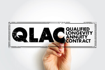 QLAC Qualified Longevity Annuity Contract - deferred income annuity funded with assets from a...