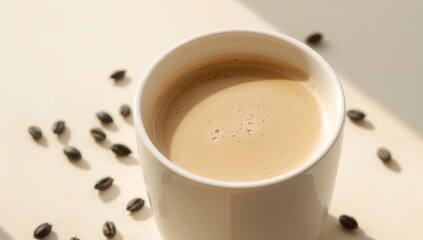 Nutritious black soybean milk in a cup