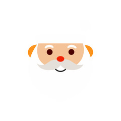 santa claus face christmas icon