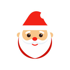 santa claus face christmas icon
