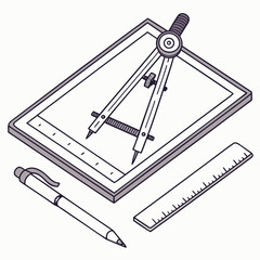 Vector art of drawing tool