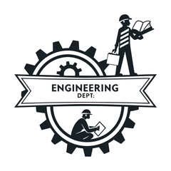Vector art of engineering department