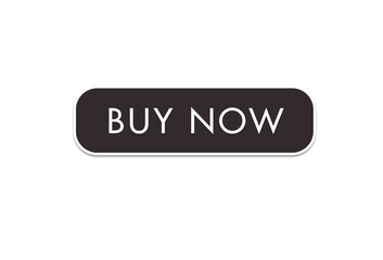 Buy now button isolated on transparent background for online shop promotion