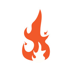 fire  logo icon illustration flat