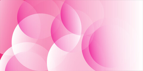 Minimalist banner background, pastel colorful, pink and yellow gradations. Circle effect style geometric, abstract background. vector