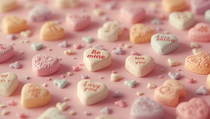 Fototapeta premium Dialogue Candy Hearts