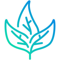 spinach gradient line icon