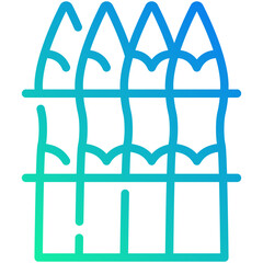 asparagus gradient line icon