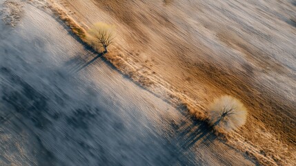 Rolling golden hills landscape — warm brown & ochre for presentation backgrounds, wallpapers and posters