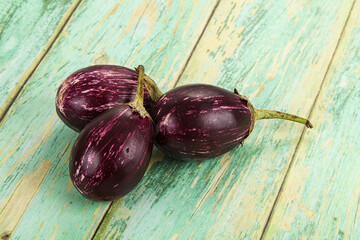Small round asian eggplant for cooking