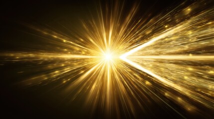 Obraz premium Bright Burst of Light with Radiant Flare and Dynamic Energy Effects in Dark Background for Creative Design and Artistic Concepts