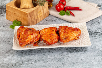 Baked marinated crispy chicken tighs