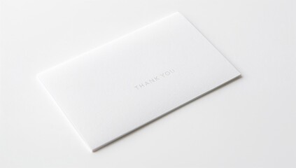 Detailed view of an empty invitation card against a white backdrop