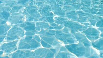Transparent and serene water surface featuring abstract aquatic patterns
