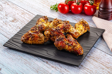 Baked chicken wings with spices
