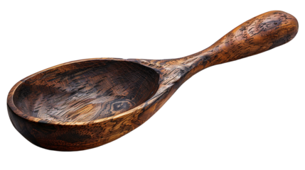 Rustic wooden scoop