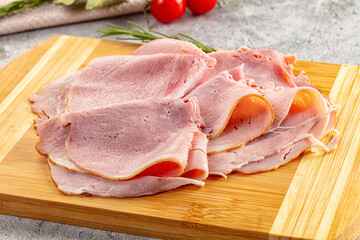 Italian delicous prosciutto pork meat