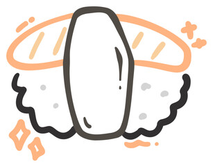 Adorable Sushi Roll Sticker