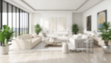 Fototapeta premium Blurred abstract backdrop highlighting modern interior decor