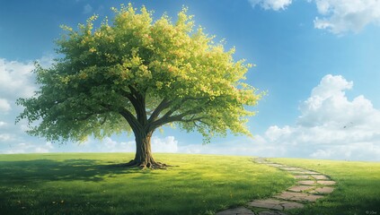 Fototapeta premium Gorgeous flowering tree