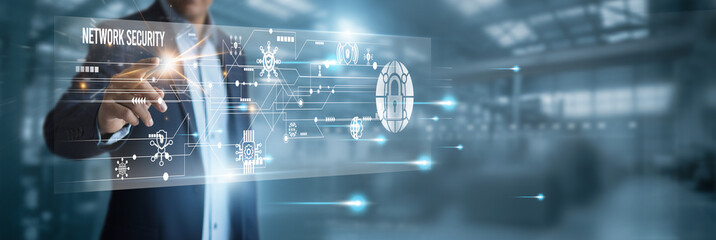 Network security technology with a virtual screen on a network connection and network security...