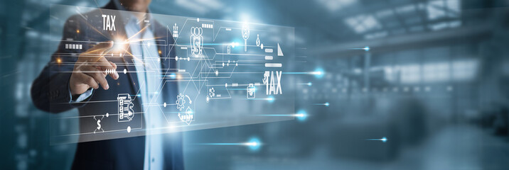 Tax technology with virtual screens on network connections and tax automation systems ensures...