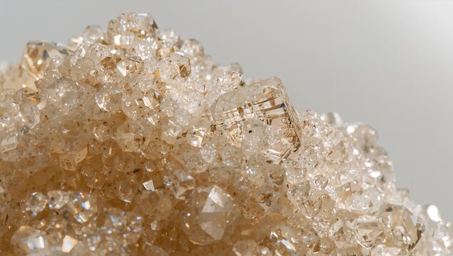 Detailed close-up of crystalline THCA structure