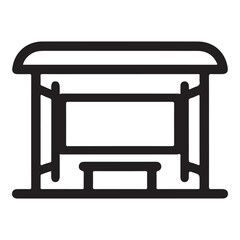 PrintPublic Transport Shelter Symbol