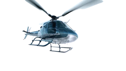 Fototapeten Hubschrauber Futuristic helicopter with solar panels isolated on transparent background  © Mohshena