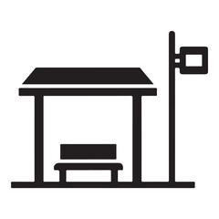 PrintPublic Transport Shelter Symbol