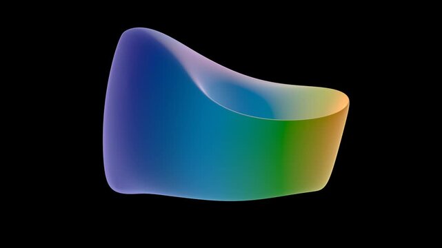 colorful abstract form (seamless loop)