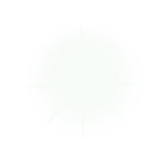 Glowing starburst light effect on transparent background