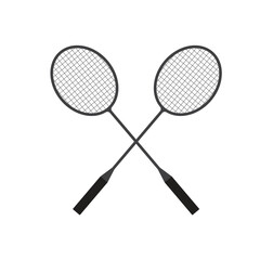 Badminton racket logo
