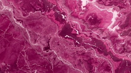 Luxurious pink marble texture background with dynamic white and dark magenta veins, perfect for elegant surface designs, modern interiors, and abstract art concepts.