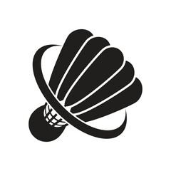 Badminton racket logo