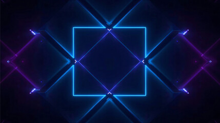 Dark Futuristic Holographic Background – Neon Tech Abstract Design