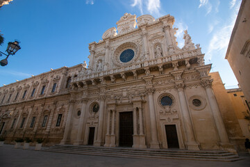Fototapeta premium lecce, a city in Puglia famous for its Baroque monuments and historic center