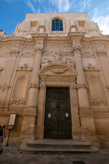 Obraz premium lecce, a city in Puglia famous for its Baroque monuments and historic center