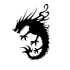 Naklejka premium dragon tattoo design