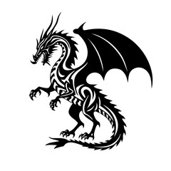 vector illustration of a dragon
